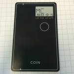 Coin with Credit Card on E-ink Screen